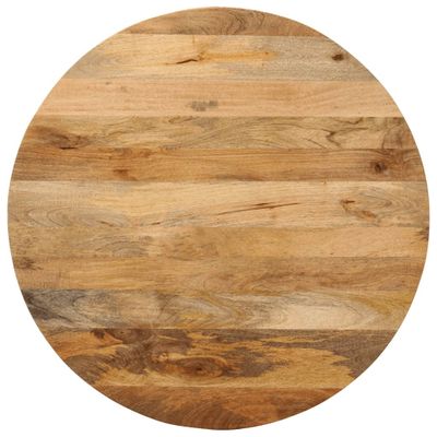 vidaXL Stolová doska Ø 70x2,5 cm okrúhla masívne mangovníkové drevo