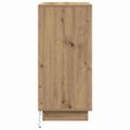 vidaXL LED komoda Dub artisan 71 x 34,5 x 75 cm Kompozitné drevo