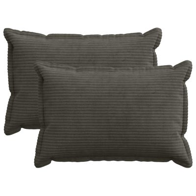 vidaXL Poťah na podložku 2 ks HOUTEN Antracitová 50 x 70 cm manšestr