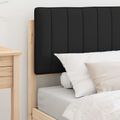 vidaXL Rám postele s čalúneným čelom Čierna 90 x 200 cm
