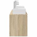 vidaXL Set kabinetov do kúpeľne 3 ks Dub sonoma 49,5 x 41 x 62,5 cm