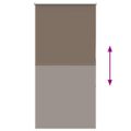 vidaXL Zatemňovacia roleta kávová 80x130 cm šírka látky 75,7 cm polyester