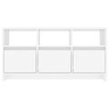 vidaXL TV skrinka lesklá biela 102x37,5x52,5 cm drevotrieska