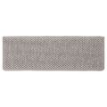 vidaXL Samolepiace nášľapy na schody Sisal 15 ks 65x21x4 cm strieborné