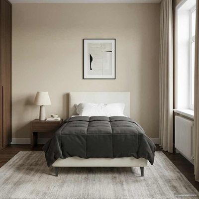 vidaXL Prikrývka na celý rok Antracit 155 x 200 cm Mikrovlákno