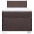 vidaXL Boxspring posteľ s matracom tmavohnedá 100x200 cm látka