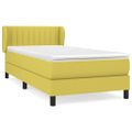 vidaXL Posteľný rám boxsping s matracom zelený 80x200 cm látka