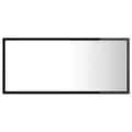 vidaXL LED kúpeľňové zrkadlo lesklé čierne 90x8,5x37 cm akryl