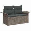 vidaXL Sada pohoviek 8 ks Sivá a tmavo sivá Poly ratan a oceľ
