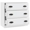 vidaXL Komoda biela 70x35,5x67,5 cm spracované drevo