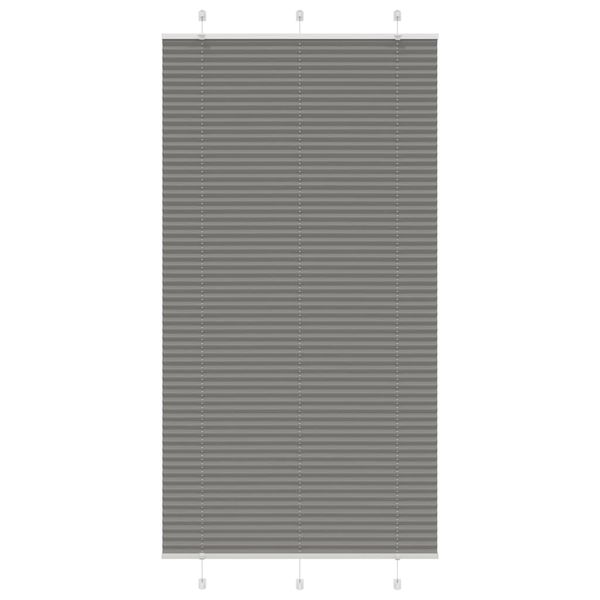 vidaXL plisovaná roleta antracit 105x200 cm Šírka látky 104,4 cm