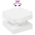 VidaXL Konferenčný stolík otočný o 360 stupňov biely 50x50x34,5 cm