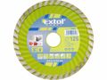 Kotúč diamantový rezný turbo, 125x22,2 mm, suché aj mokré rezanie EXTOL-CRAFT
