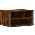 vidaXL Stojan na tlačiareň dymový dub 40x32x22,5 cm kompozitné drevo