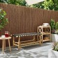 vidaXL Záhradná lavička 110 x 38 x 40 cm Bambus Prírodná Obdĺžnikový