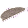 vidaXL Samolepiace nášľapy na schody vzhľad sisalu 15 ks 65x21x4 cm
