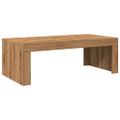 vidaXL Konferenčný stolík dub artisan 102x50x35 cm kompozitné drevo