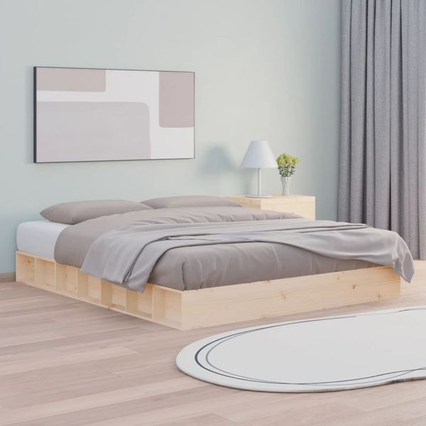 vidaXL Posteľný rám 120x200 cm masívne drevo