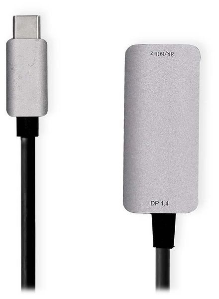 NEDIS kabelový adaptér USB-C/USB 3.2 Gen 1/ USB-C zástrčka - HDMI zásuvka/ okrúhly/ čierny/ BOX/ 20cm Adaptér, USB-C (M) na HDMI (F), okrúhly, čierny, 20cm