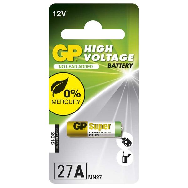 Alkalická špeciálna batéria GP 27AF (MN27, V27GA) 12 V (blistr 1 kus)