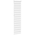 vidaXL Zebra roleta biela 55x230 cm šírka látky 50,9 cm polyester