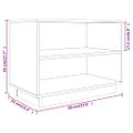 vidaXL Skrinka na topánky sivá 60x34x45 cm masívna borovica