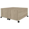 vidaXL Konferenčný stolík dub sonoma 75x75x38 cm drevotrieska