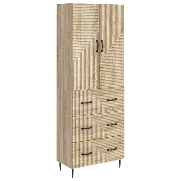 vidaXL Sada skríň 2 pcs Dub sonoma 66 x 34,5 x 90 cm Kompozitné drevo