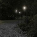 vidaXL Vonkajšia stojaca lampa čierna 100 cm nehrdzavejúca oceľ