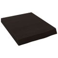 vidaXL Nástenná polica tmavohnedá 40x50x(2-6) cm ošetrený dubový masív