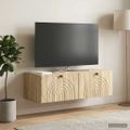 vidaXL Nástenná TV skrinka Dub sonoma 98 x 41 x 30 cm Kompozitné drevo