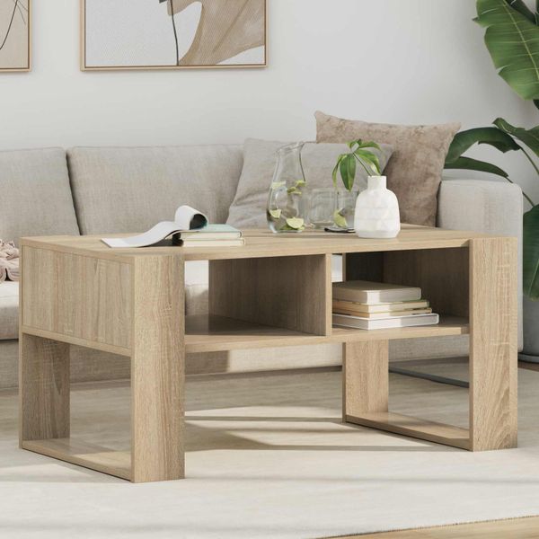 vidaXL Konferenčný stolík Sonoma dub 92 x 53 x 45 cm Kompozitné drevo