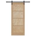 vidaXL Posuvné dvere Prírodná 86 x 211 cm Borovicový masív