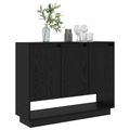 vidaXL Servírovacia skriňa Čierny dub 97 x 29 x 75 cm Kompozitné drevo