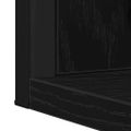 vidaXL Zrkadlo Čierny dub 50 x 12 x 60 cm Sklo a inžinierske drevo