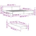 vidaXL Posteľný rám so zásuvkami čierny 200x200 cm kompozitné drevo