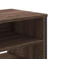 vidaXL TV stolík hnedý dub 122x34x41 cm kompozitné drevo