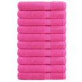 vidaXL Prémiové uteráky SOLUND 10 ks ružové 100x200cm 600 g/m2