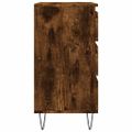 vidaXL Komoda dymový dub 60x35x70 cm spracované drevo