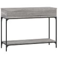 vidaXL Konzolový stolík sivý sonoma 100x34,5x75 cm kompozitné drevo