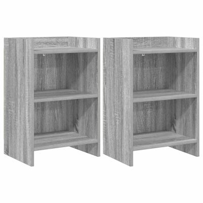 vidaXL Nočné stolíky 2 pcs Sivý Sonoma 40 x 30 x 60 cm
