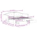 vidaXL Rozkladacia denná posteľ s matracmi žltá 80x200 cm zamat