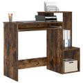 vidaXL Stôl Dymová dub 106 x 41 x 88.5 cm Kompozitné drevo