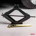 Trapézový zdvihák 2 T s račňovým kľúčom + pracovné rukavice AMiO-02479