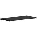 vidaXL Parapetné dosky Čierne s drevenou textúrou 80 x 40 x 4,5 cm PVC
