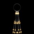 vidaXL Vianočný stromček na stožiari teplé biele svetlo 310 LED 300 cm