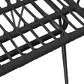 vidaXL Záhradné stoličky 2 ks s opierkami čierne 56x64x80 cm PE Rattan