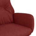 vidaXL Relaxačné kreslo vínovo-červené látkové