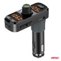 FM vysielač 2×USB-A 1×USB-C microSD 12V 24V AMiO-04653