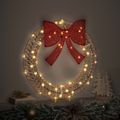 vidaXL Veniec 60 LED Teplá biela 76 x 76 x 8 cm PET